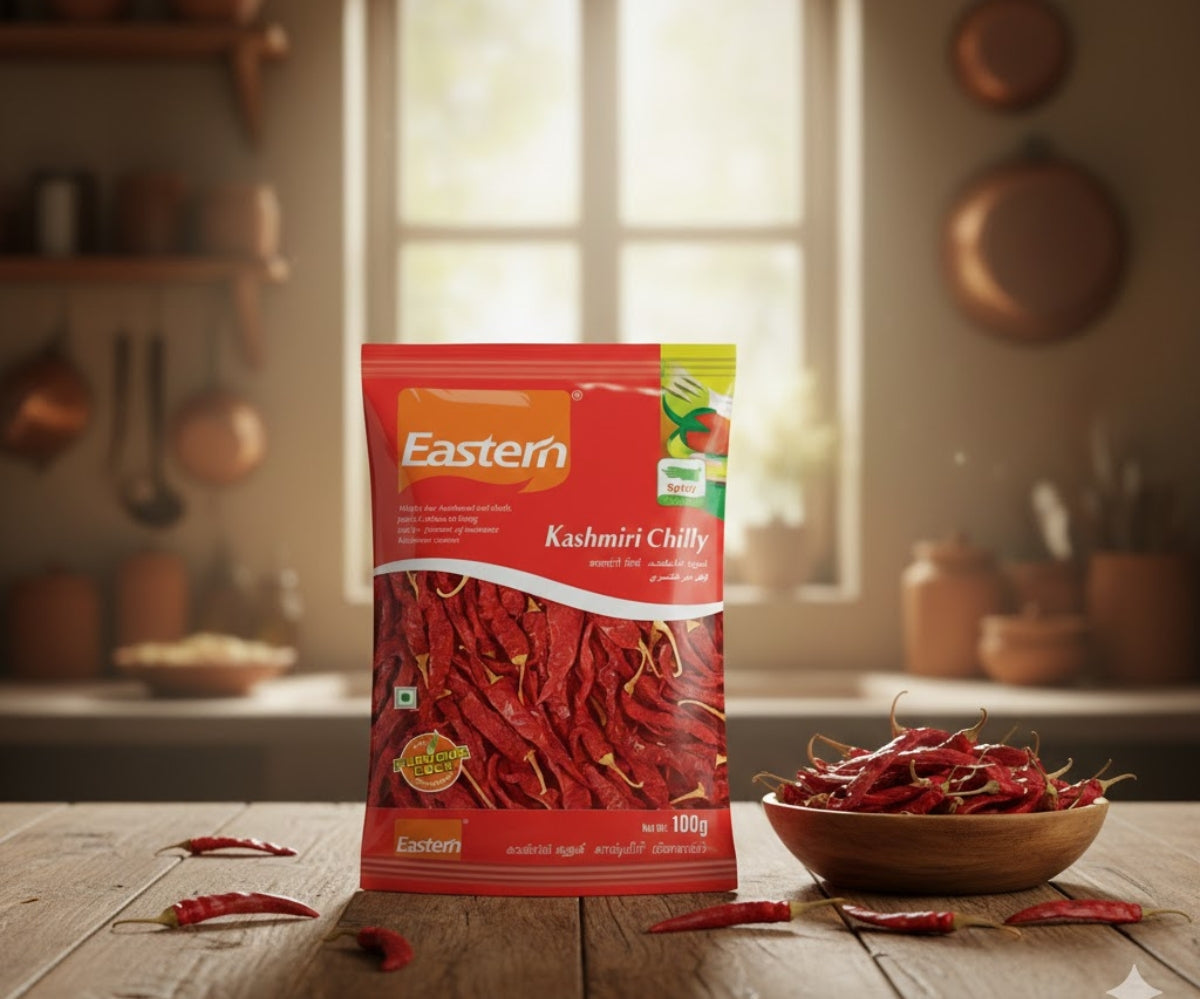 Eastern Kashmiri Chilli Whole (100 gm)